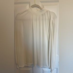 H&M white turtleneck work shirt.